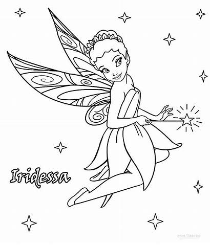 Coloring Fairy Fairies Disney Tinkerbell Iridessa Cool2bkids