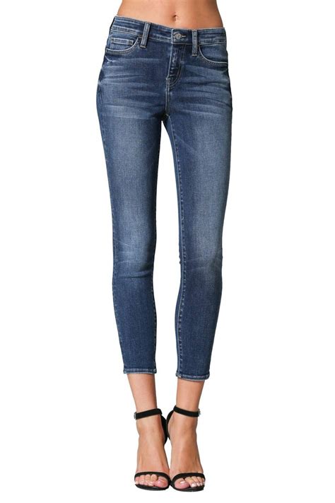 Womens Mid Rise Crop Skinny Jeans Cropped Skinny Jeans Skinny