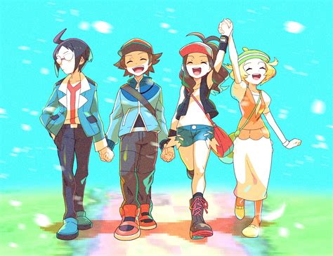Hilda Hilbert Bianca And Cheren Pokemon And More Drawn By Hungry