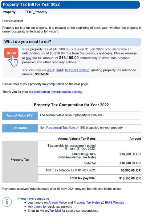 Property Tax Singapore Nellenavdeep