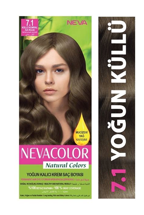 Neva Color Nevacolor Natural Colors 7 1 Küllü Kumral Kalıcı Krem Saç