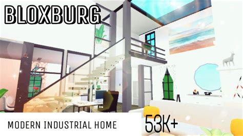 Roblox Bloxburg Modern Industrial Single Home 53k Youtube