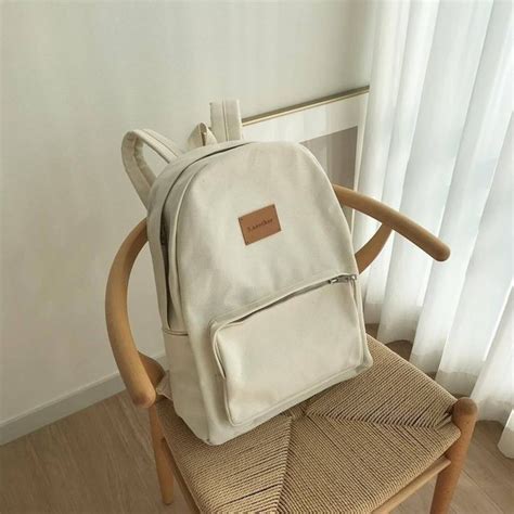 Pin By Linh On School Aesthetic Backpack Beige Aesthetic Aesthetic Bags