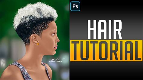 How To Paint Curly Hair In Photoshop Youtube