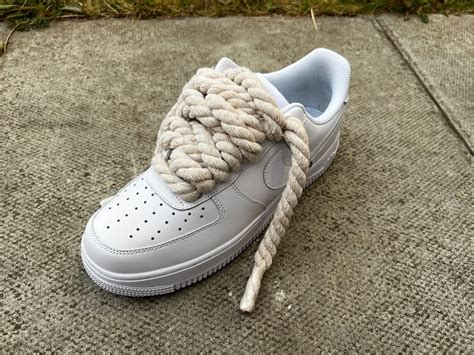 Rope Laces Af1 Custom Custom Air Force 1 Customnike Etsy