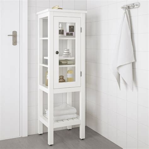 Hemnes High Cabinet With Glass Door White 16 12x15x51 58 Ikea