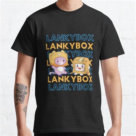 Lankybox T Shirts Beast Gaming Mr Foxy And Boxy Lankybox Classic T