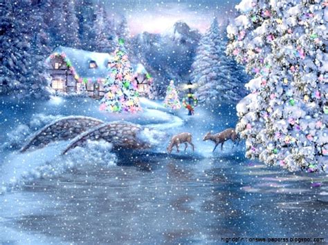 Beautiful Christmas Scene Wallpaper High Definitions