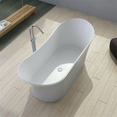 Solid Surface Marbella Freestanding Solid Surface Bathtub 175cm