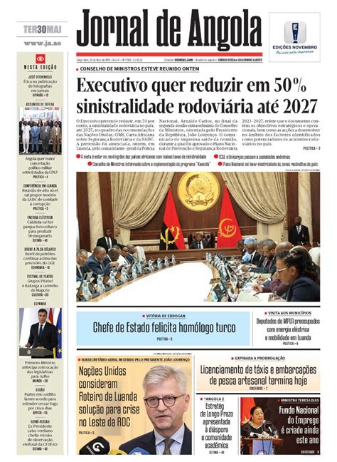 Jornal De Angola Terça 30 De Maio De 2023