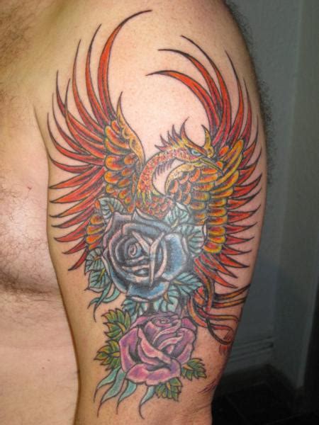 Shoulder Phoenix Tattoo By Body Graphics