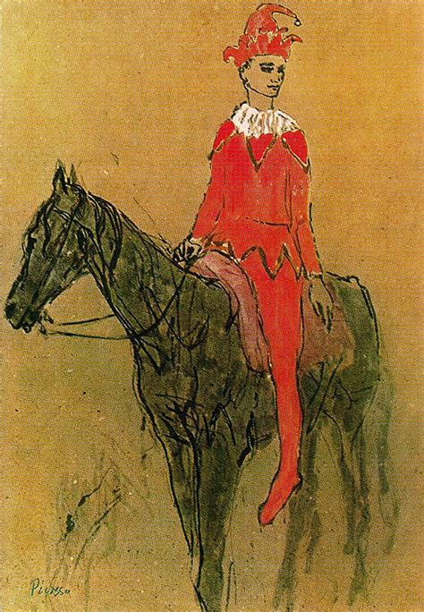 Harlequin On The Horseback 1905 Pablo Picasso