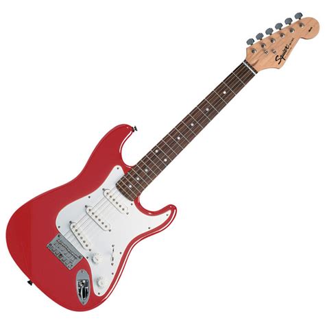 Squier By Fender Mini Strat 34 Size Electric Guitar Red B Stock At