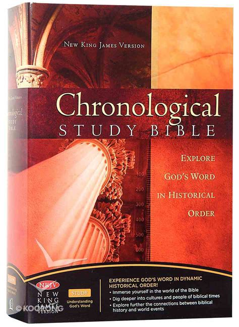 Nkjv Chronological Study Bible Burgundy Black Letter Edition Koorong