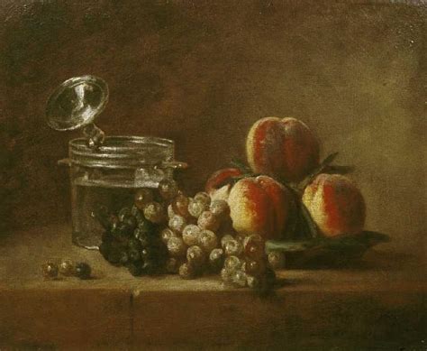 Fruit Still Life With Lid Jug Jean Baptiste Siméon Chardin As Art
