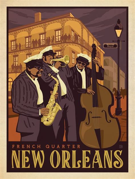 73671 Jazz Began Jazz Poster Retro Travel Poster New Orleans Art