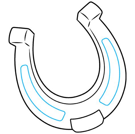 How To Draw A Horseshoe Really Easy Drawing Tutorial