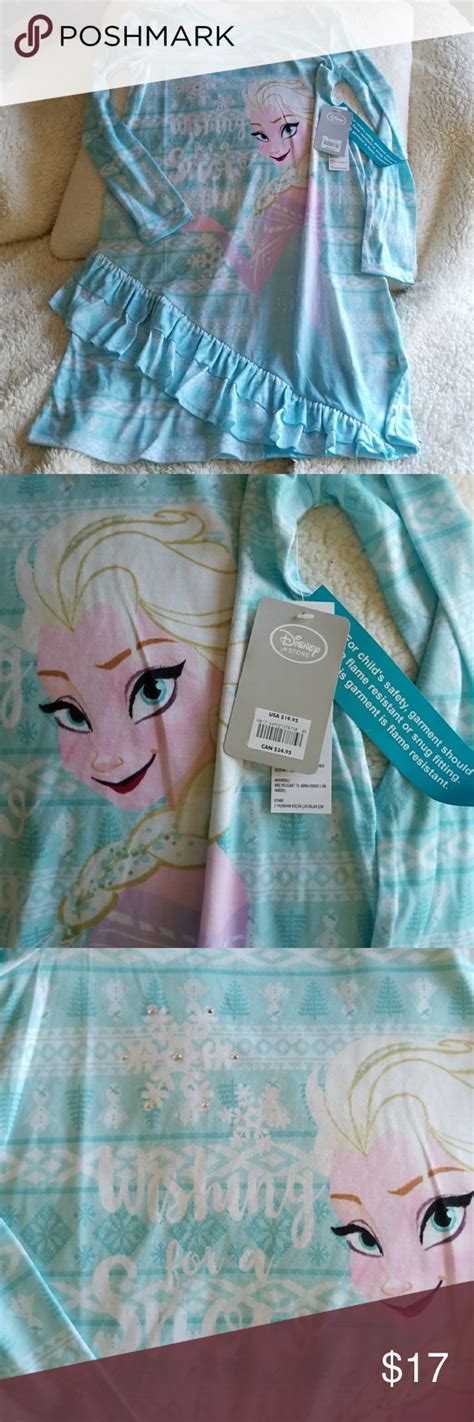 New Elsa Frozen Pajamas In Blue And White Frozen Pajamas Girls Pajamas Blue And White