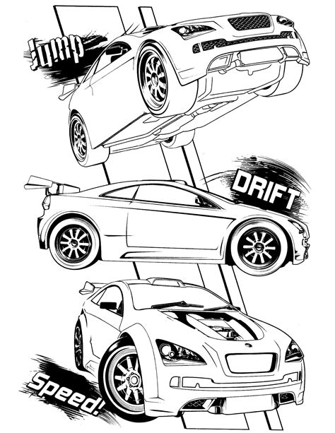 Team Hot Wheels Coloring Pages At Free Printable