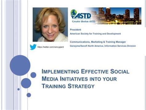 Implementing Effective Social Media Initiatives Training Strategy