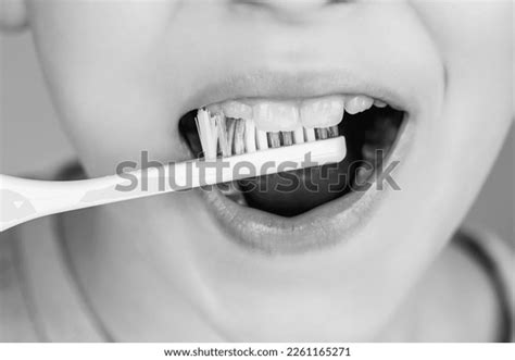 Kid Boy Brushing Teeth Boy Toothbrush Stock Photo 2261165271 Shutterstock