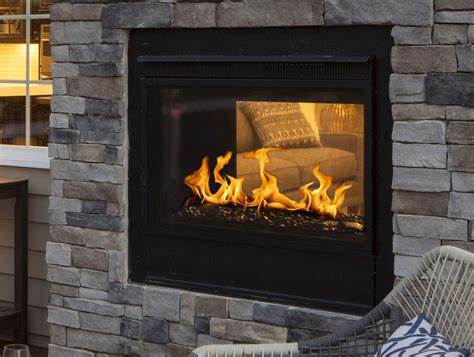 Twilight Modern See Through Gas Fireplace Heat And Glo