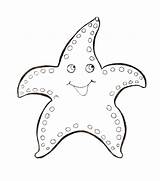 Starfish Coloring2print sketch template