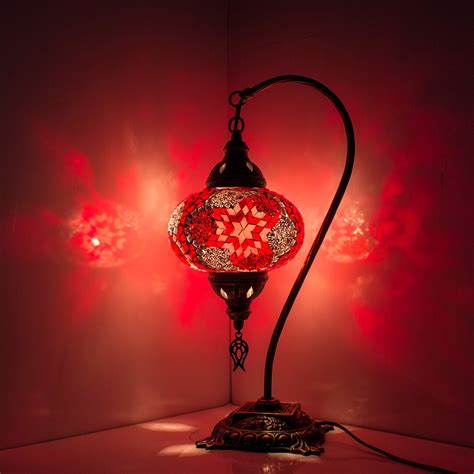 Turkish Lamp Handmade Turkish Mosaic Table Lamp Decorative Etsy