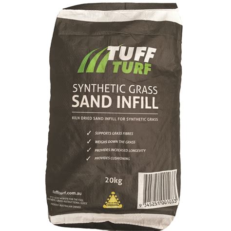 Artificial grass infill is important to getting the most out of your new synthetic lawn. Tuff Turf 20kg Synthetic Grass Sand Infill | Bunnings ...