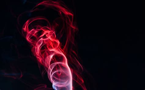 Download Wallpaper 2560x1600 Colored Smoke Shroud Bunches Red Black