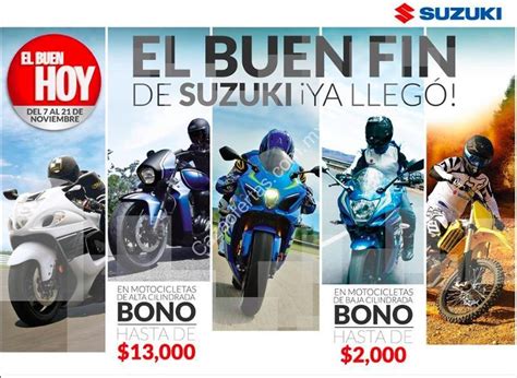 Ofertas Suzuki Buen Fin 2017 Bonos De 2000 A 13000 En Motocicletas