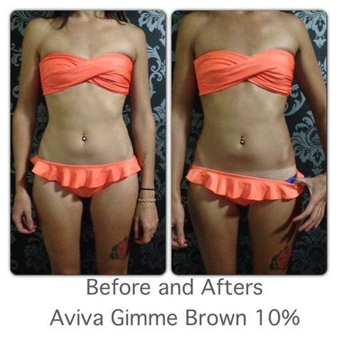 Spray Tan Before And After From Aviva Labs With A Gimmebrown By Brooke S Beauty Bar Spray