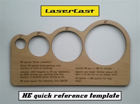 Bolt Action He Quick Reference Template Lasercast