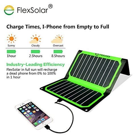 Flexsolar 16w Foldable Solar Charger Panel Portable Solar Power Charger With Usb Port Farm