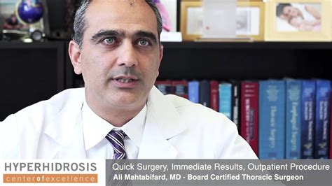 Thoracic Surgery Hyperhidrosis Treatment Los Angeles Youtube