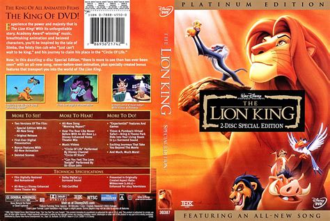 Walt Disney Dvd Covers The Lion King Platinum Edition Walt Disney 28080 The Best Porn Website