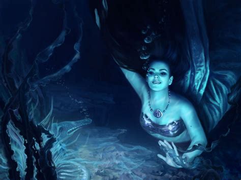 Free Download Vintage Mermaid Wallpaper Share Mermaids Pinterest