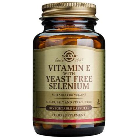 Solgar Vitamin E With Selenium Choose Either 50 Or 100 Capsules Ebay