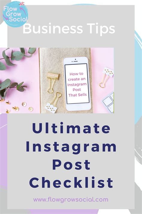 The Ultimate Instagram Post Checklist Social Media Resources