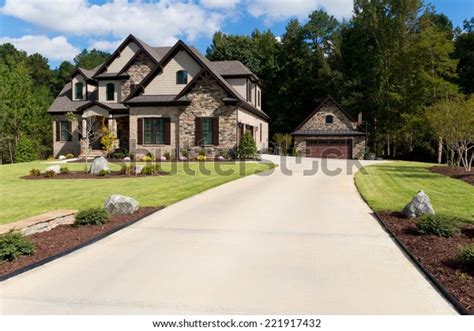 Upscale Suburban House Stock Photo 221917432 Shutterstock