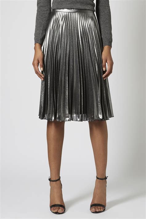 Sequin Pleated Midi Skirt In 2020 Pleated Midi Skirt