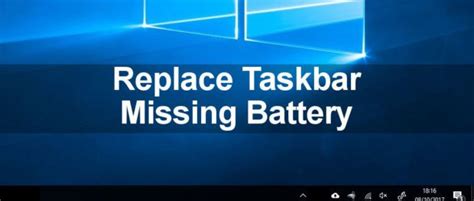 Fix A Missing Battery Icon On The Taskbar In Windows Battery Icon