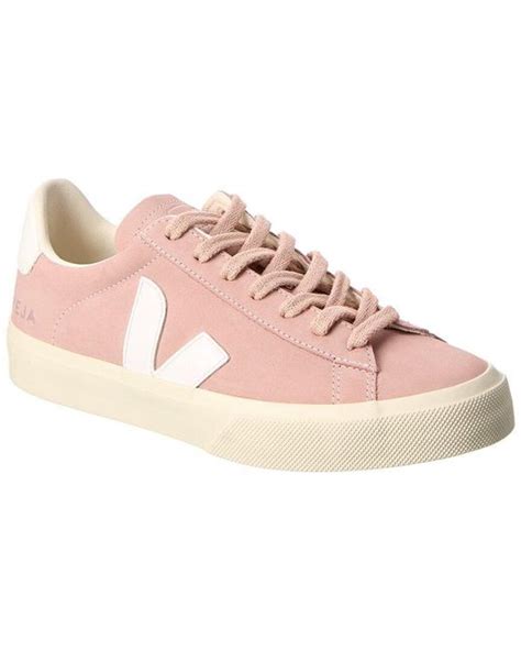 Veja Campo Leather Sneaker In Pink Lyst