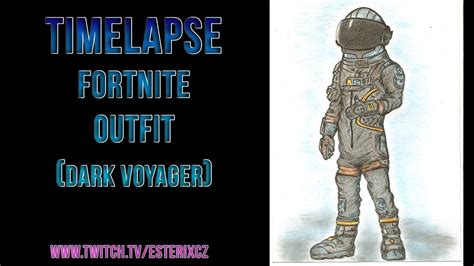 Drawing Fortnite Outfit Dark Voyager Timelapse Youtube