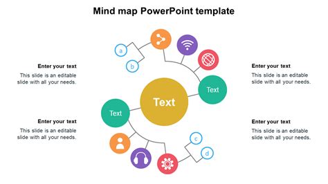 Simple Mind Map Powerpoint Template Presentation Design