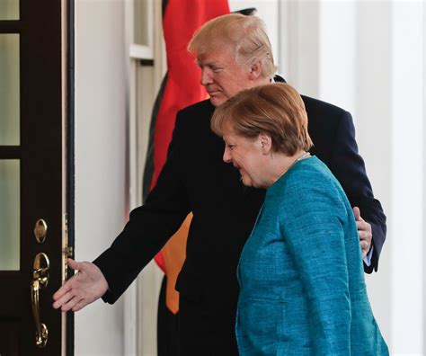 The Trump Merkel Handshake That Almost Happened