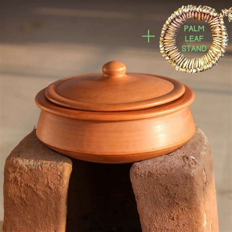 Unglazed Clay Pot For Cooking With Lid Earthen Kadai Etsy