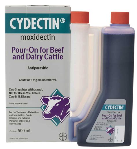 Cydectin Pour-On for Beef & Dairy Cattle 500 ml (dosage ...
