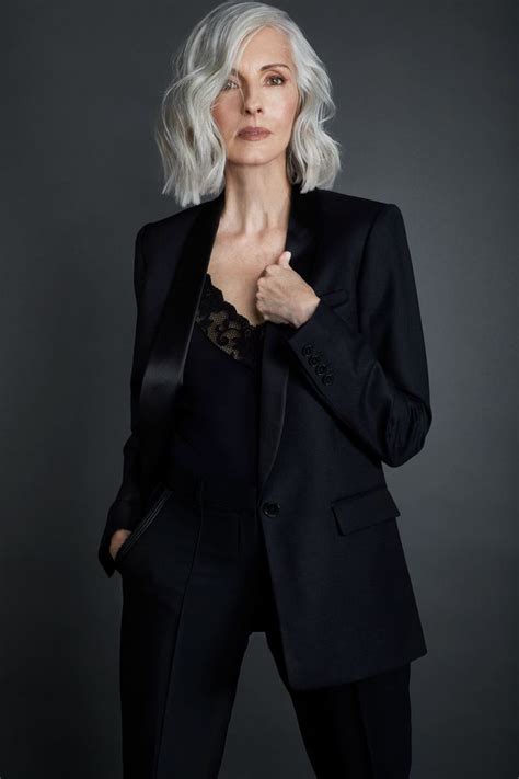 Lisa Crosby Iconicfocus Older Woman Model Grey Hair Inspiration