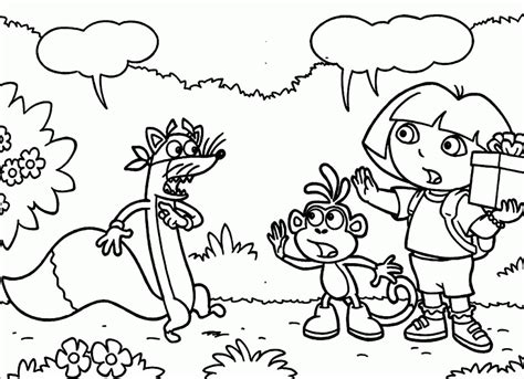 Dora Swiper Pages Coloring Pages